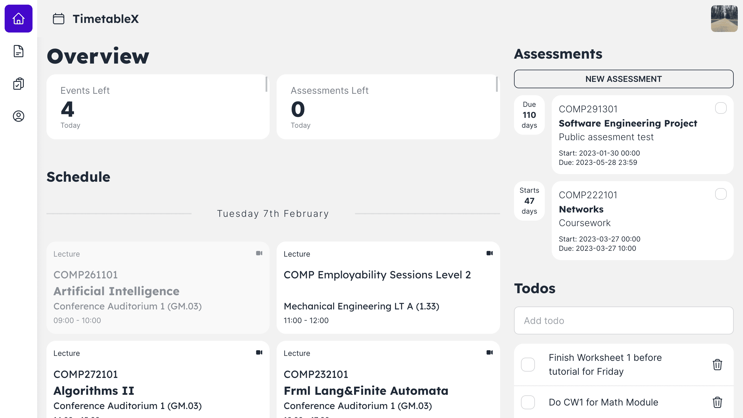 Dashboard demo