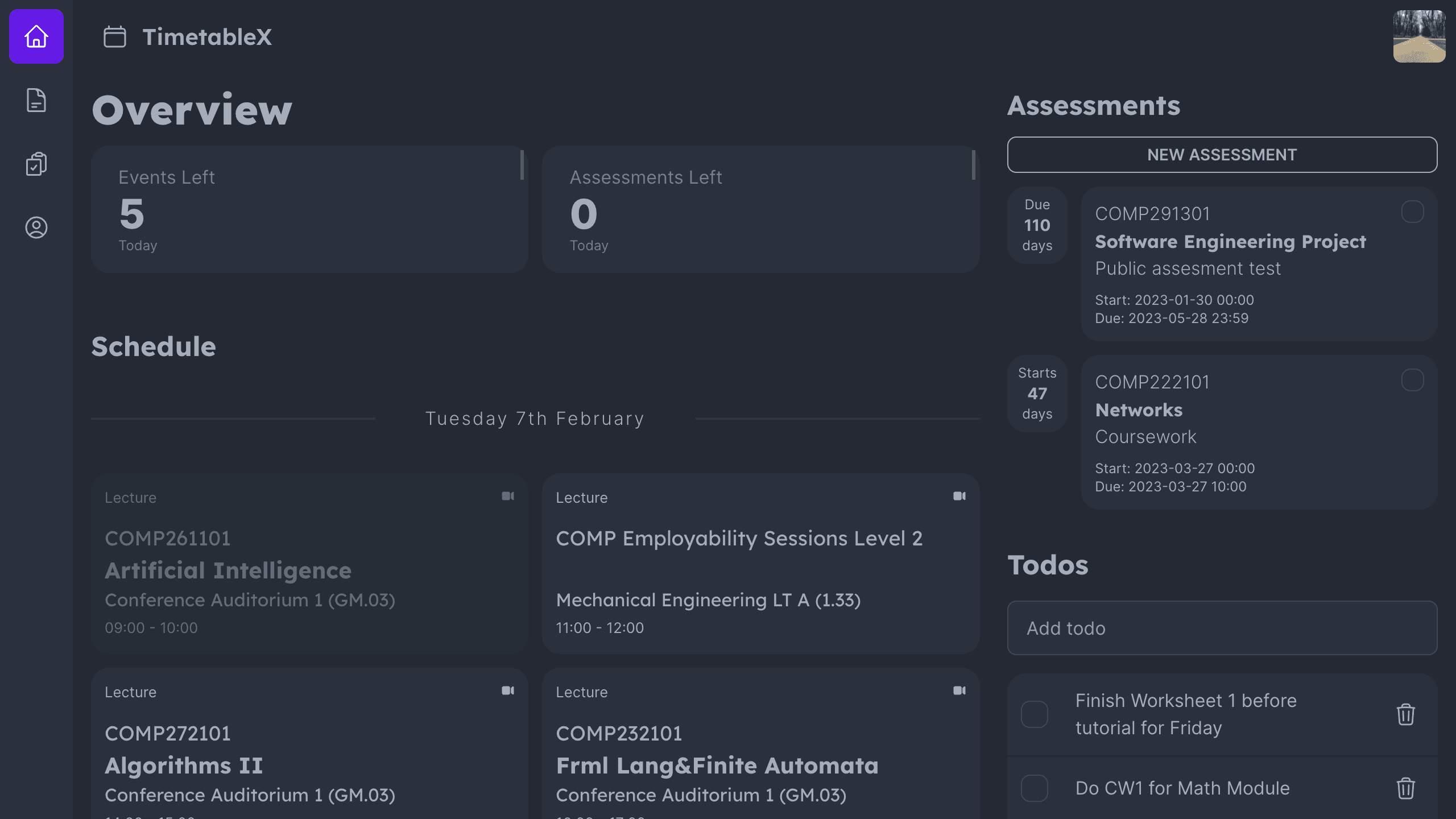 Dashboard demo